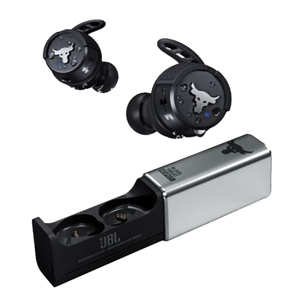 

Беспроводные наушники JBL True Wireless UA FlashX rock с шумоподавлением, серебристый