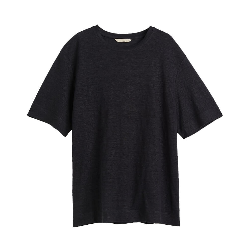 

Футболка H&M Linen Jersey, чёрный
