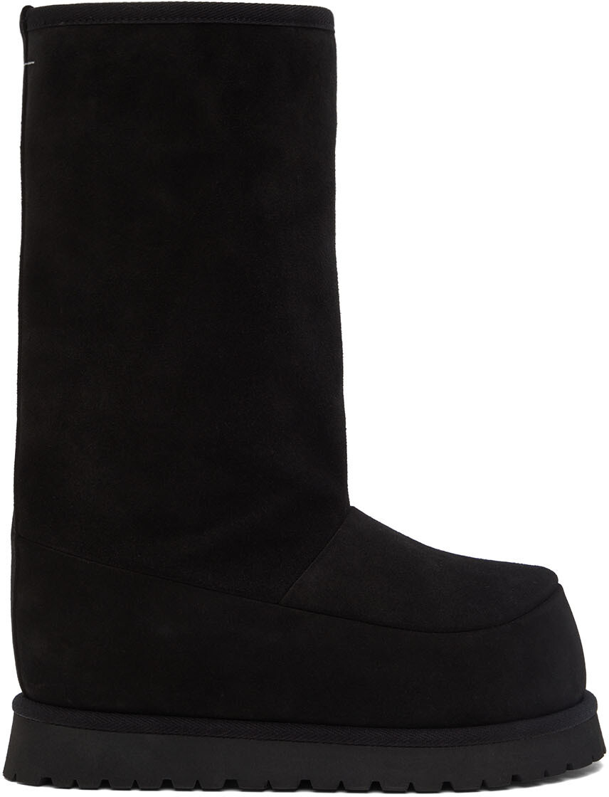 

Черные замшевые ботинки MM6 Maison Margiela
