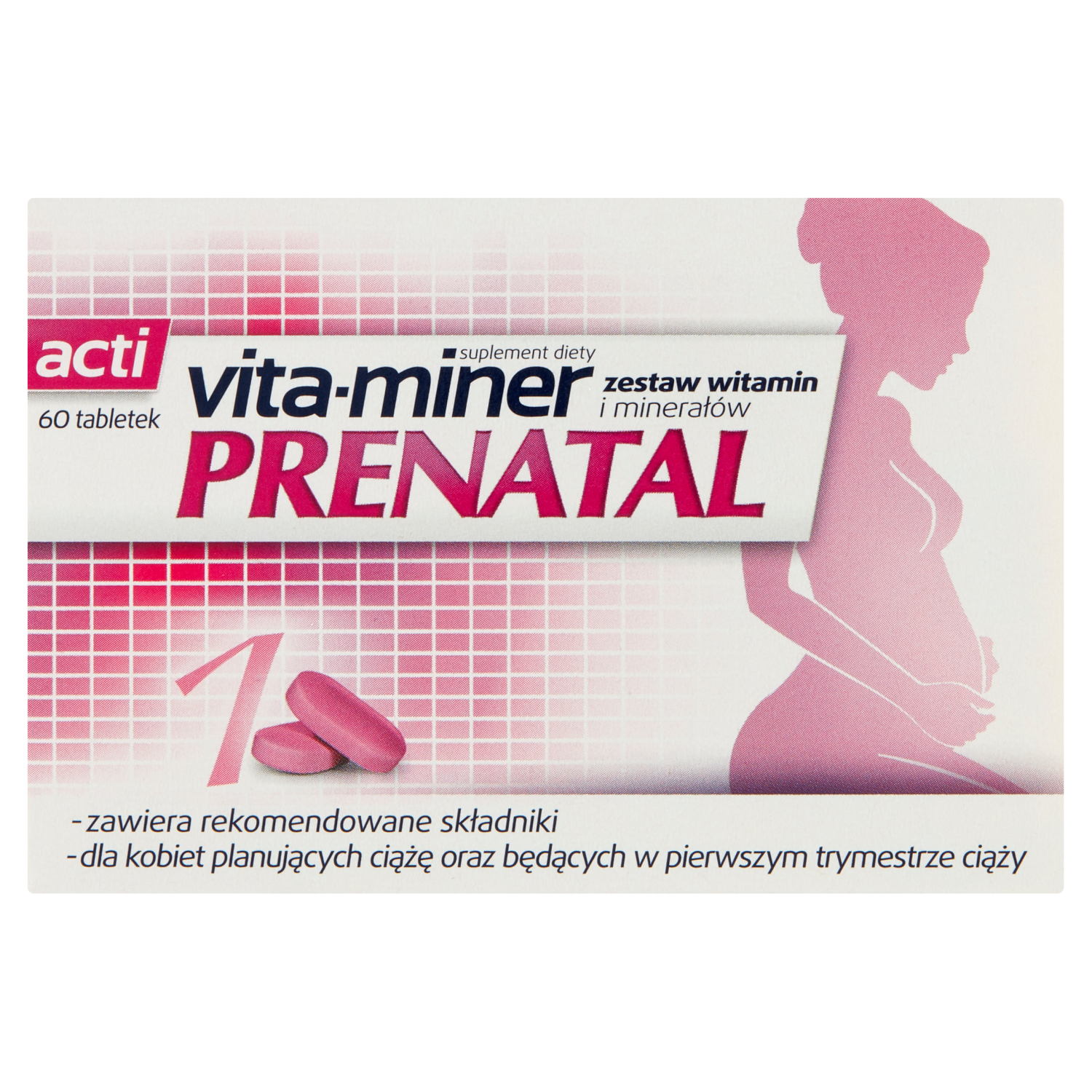 Vita-Miner Prenatal биологически активная добавка, 60 таблеток/1 упаковка