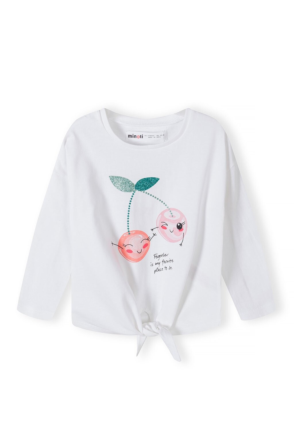

Топ с длинными рукавами LONG SLEEVED KNOT TIE MINOTI, цвет white