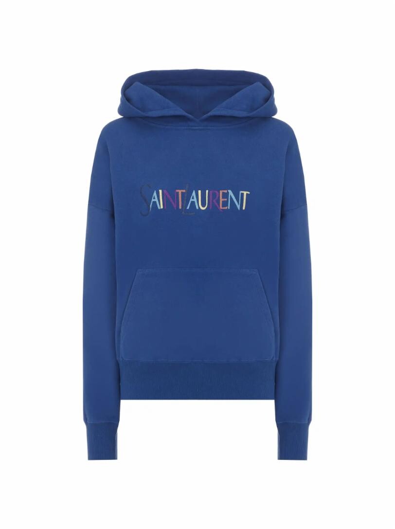 

Хлопковое худи с логотипом Saint Laurent