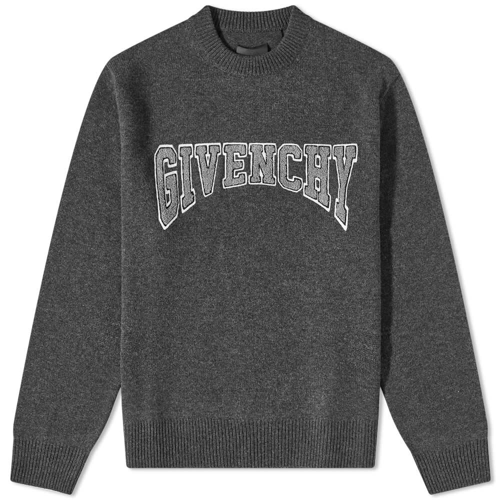 

Джемпер Givenchy Embroidered College Logo Crew Knit, Серый