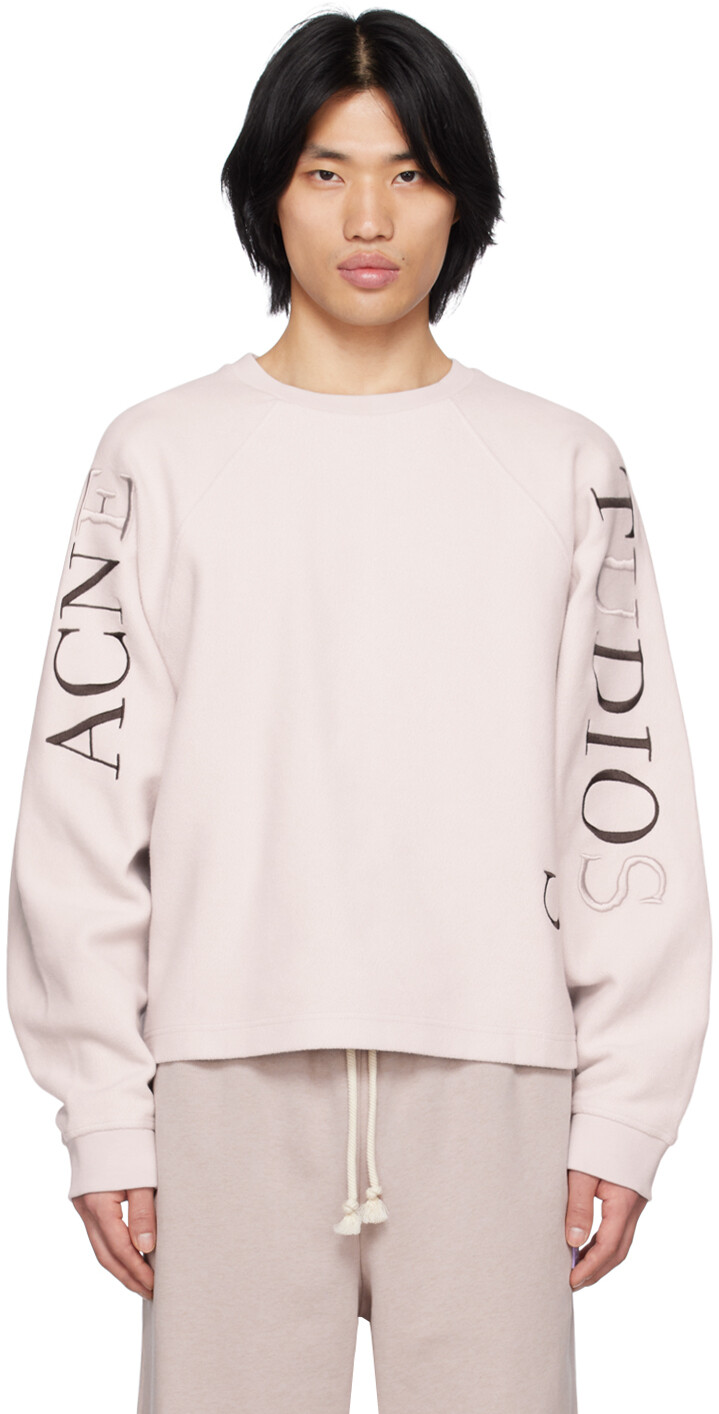 

Пурпурный свитшот с вышивкой Acne Studios, Фиолетовый