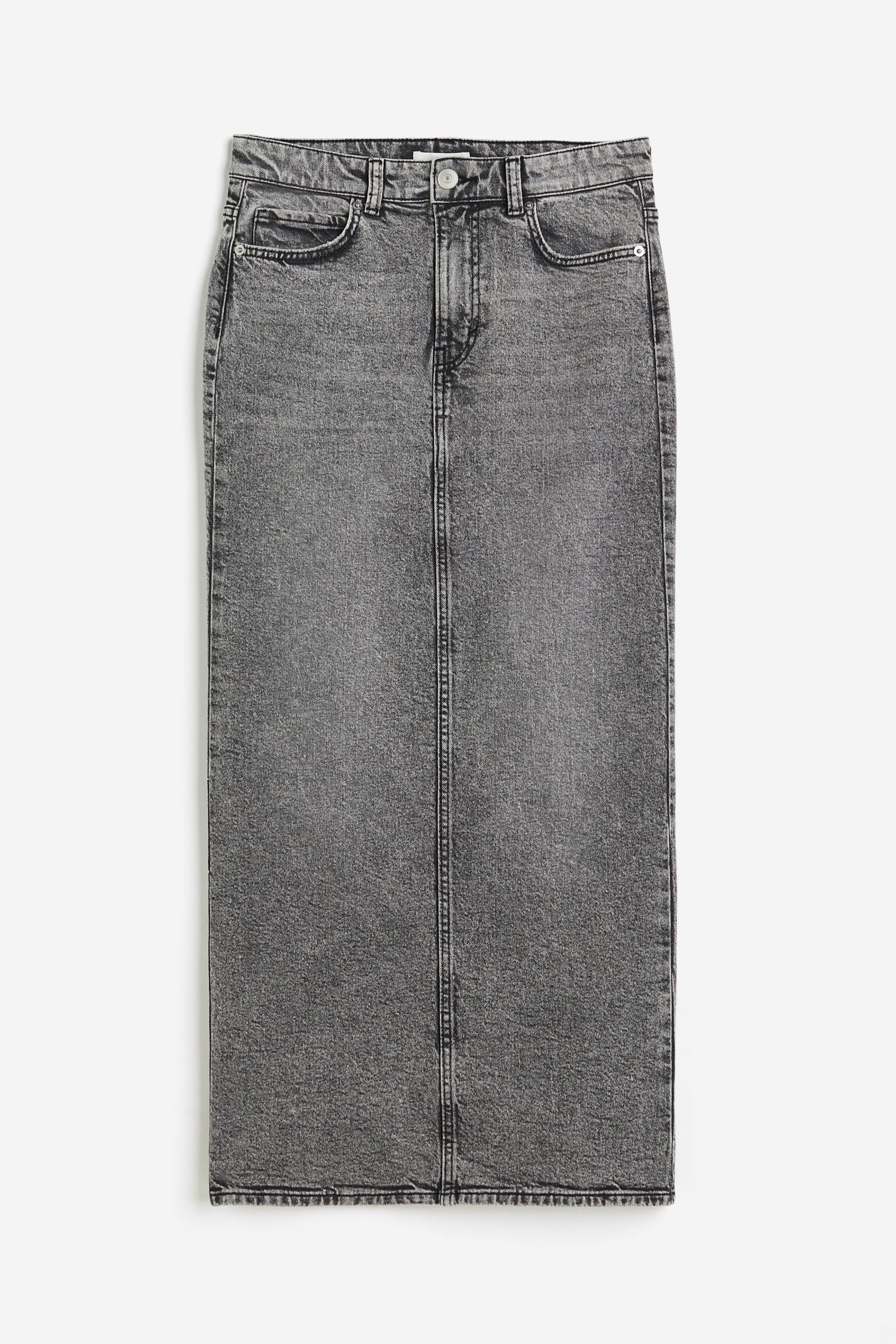Джинсовая юбка H&M, серый