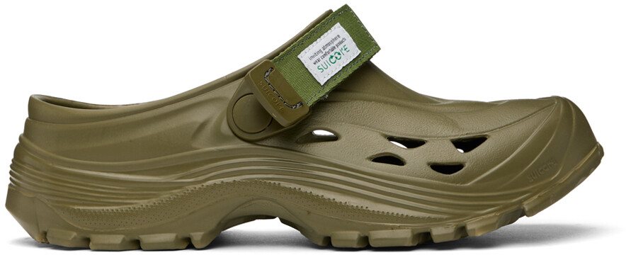 

Зеленые тапочки МОК Suicoke, Коричневый, Зеленые тапочки МОК Suicoke