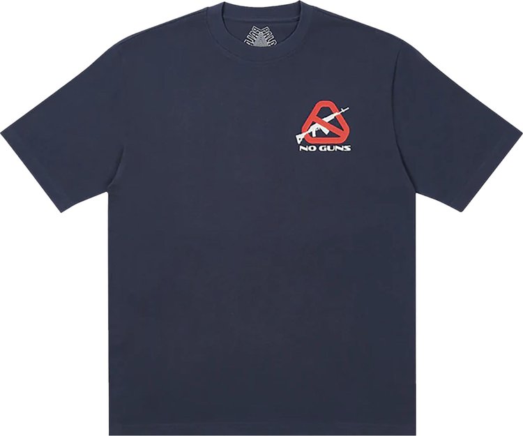 Футболка Palace Nein Guns T-Shirt 'Navy', синий