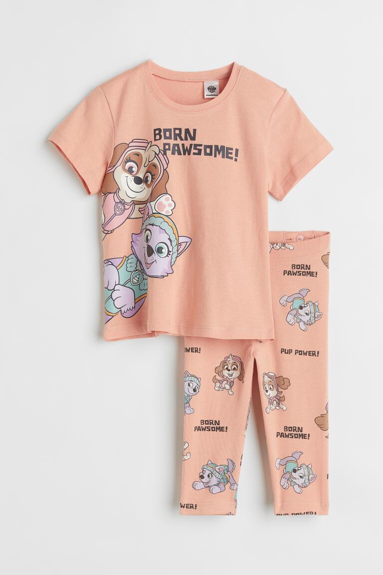

Печатный набор из 2 предметов H&M, светло-оранжевый/щенячий патруль