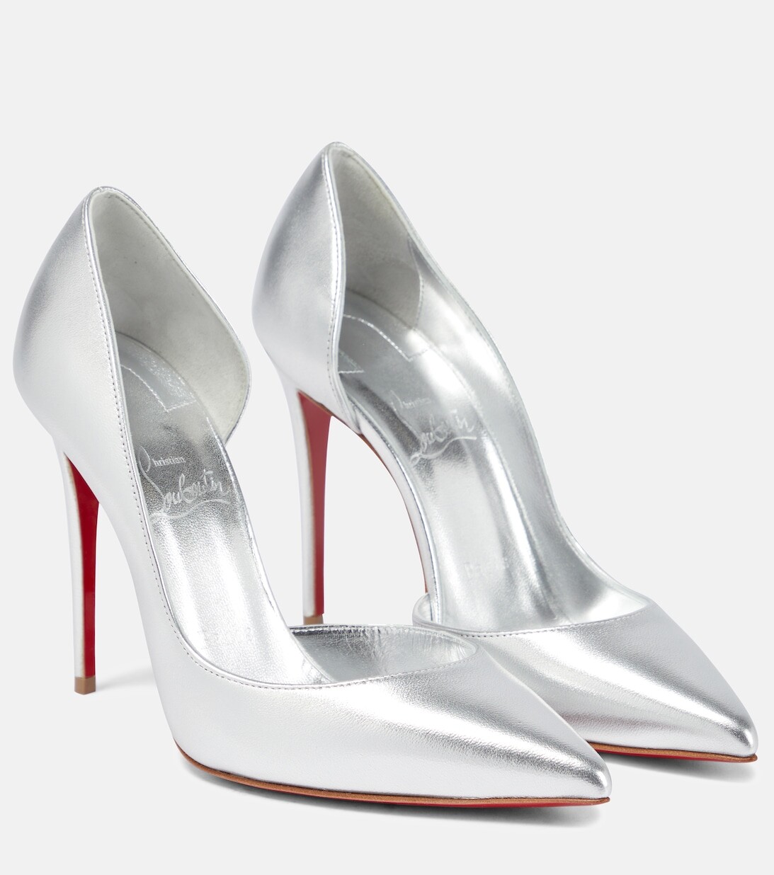 

Кожаные туфли Iriza 100 Christian Louboutin, серебряный