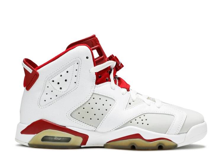 

Кроссовки AIR JORDAN 6 RETRO GS 'ALTERNATE', белый