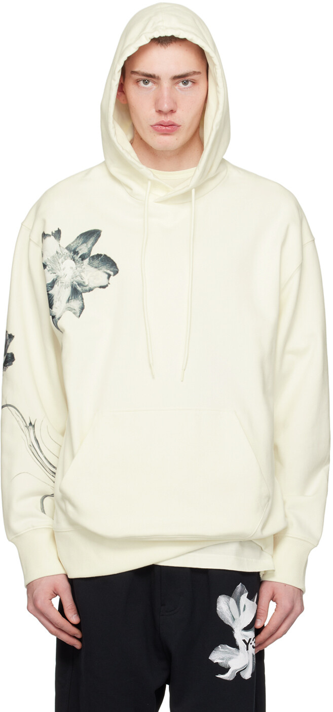 

Кремового цвета худи с графическим рисунком Y-3, цвет Off white