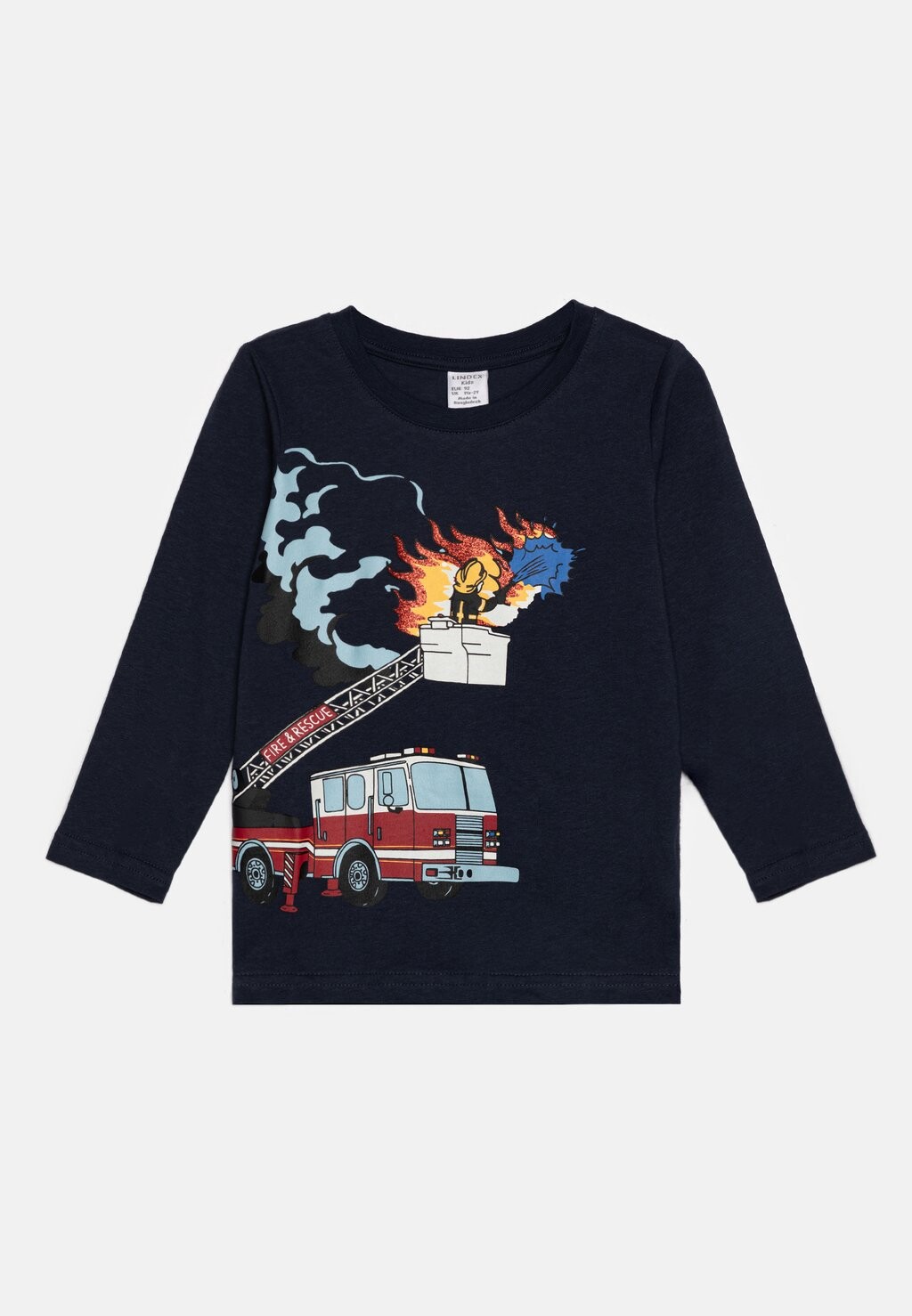 

Топ с длинными рукавами VEHICLES PRINT Lindex, цвет dark blue