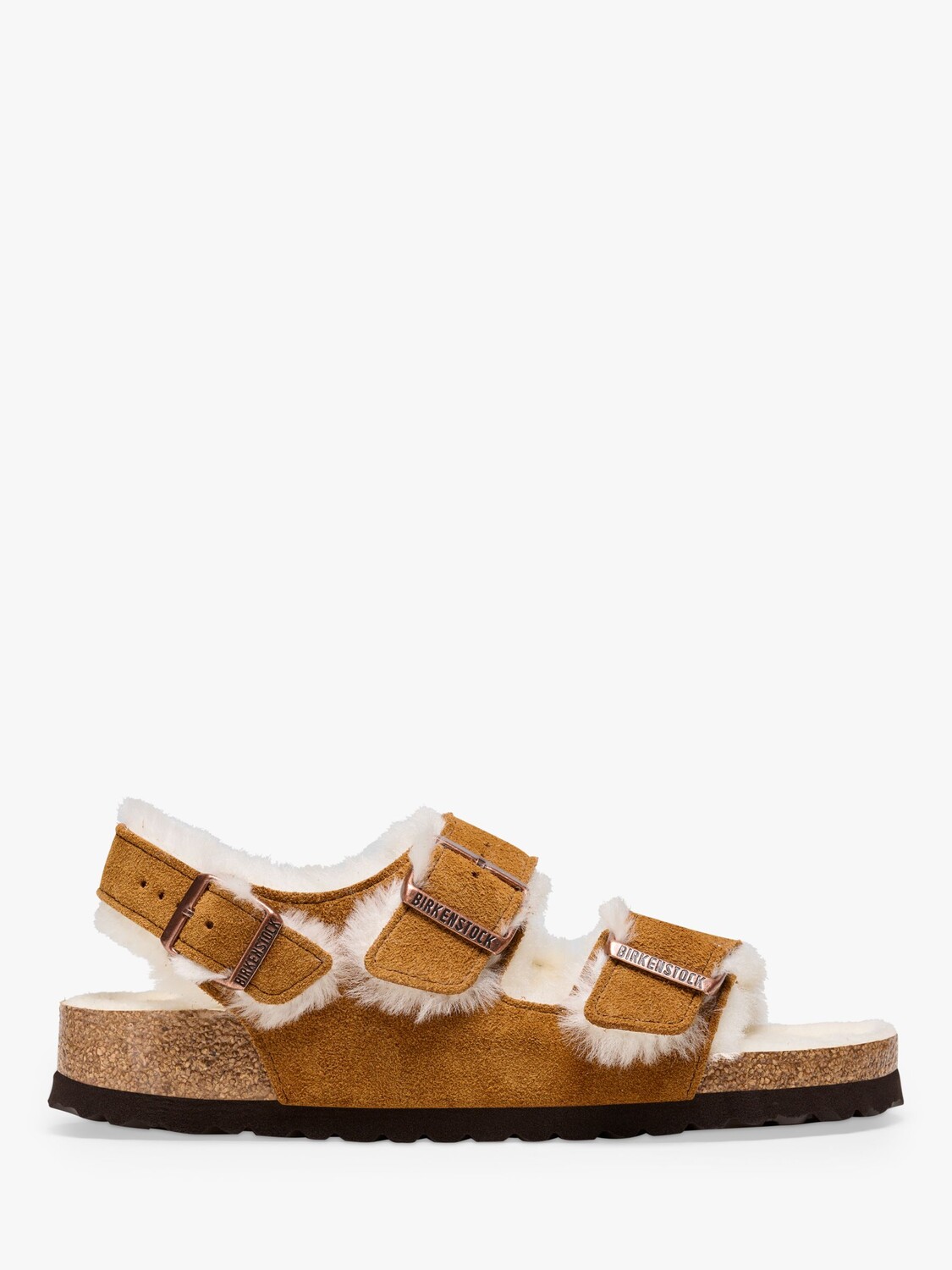 

Миланские замшевые тапочки Birkenstock, норка
