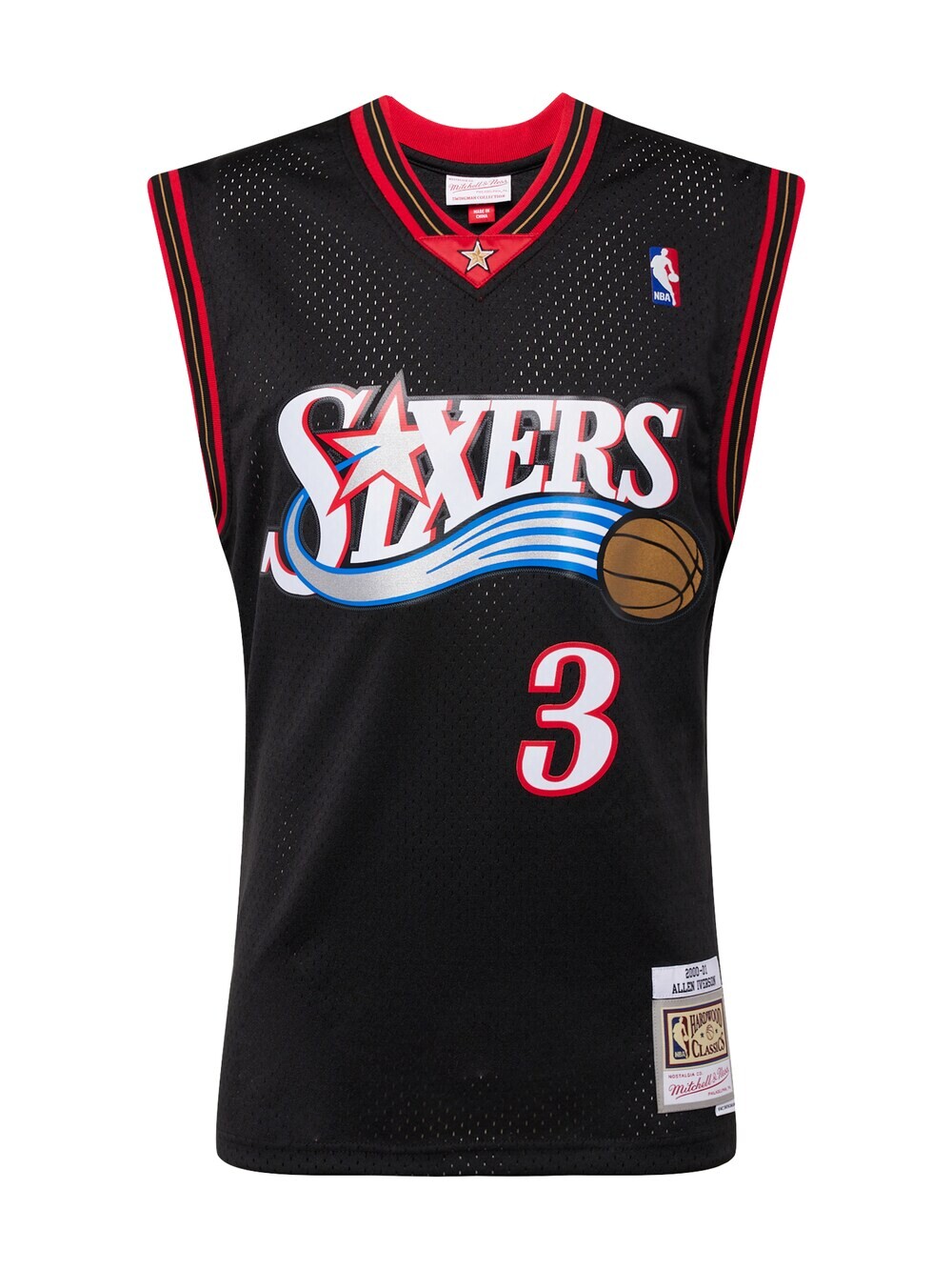 

Футболка Mitchell & Ness Philadelphia 76ers Allen Iverson, черный
