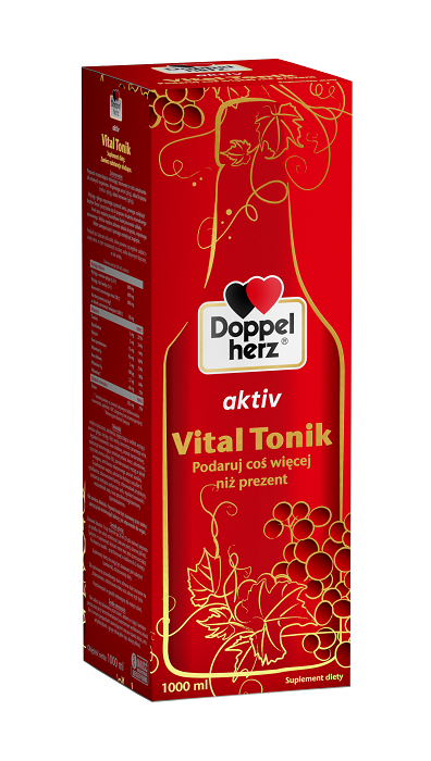 цена Doppelherz Aktiv Vital Tonik Świąteczny витаминный тоник, 1000 ml