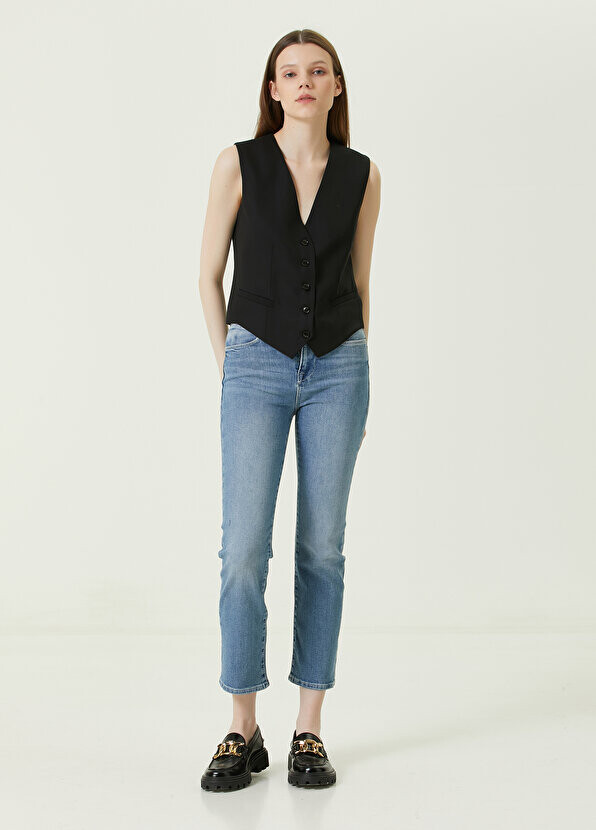 

Прямые синие джинсовые брюки le high Frame Denim, Синий