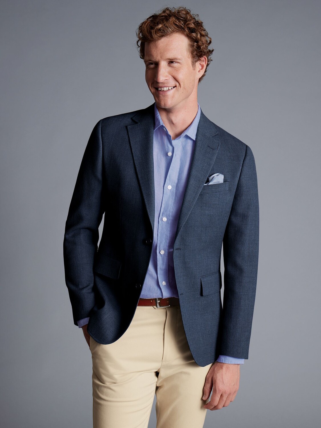 

Пиджак Slim Fit Proper Charles Tyrwhitt, индиго
