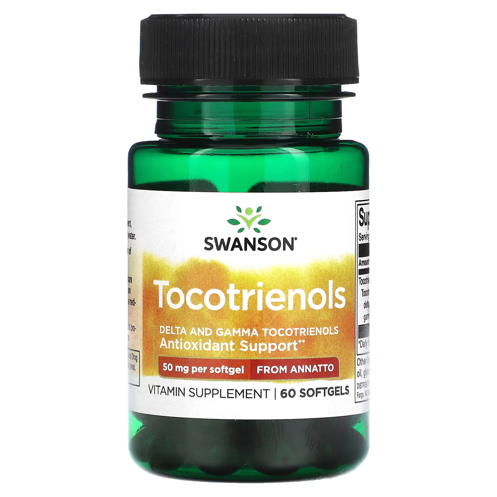 Swanson Токотриенолы 50 мг 60 мягких таблеток swanson токотриенолы двойная сила действия 100 мг 60 капсул