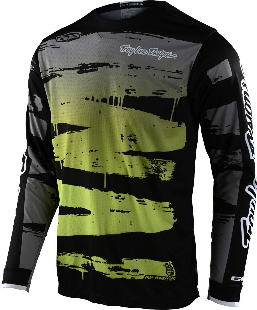 

Джерси Troy Lee Designs GP Brushed Мотокросс, черно-серо-зеленые
