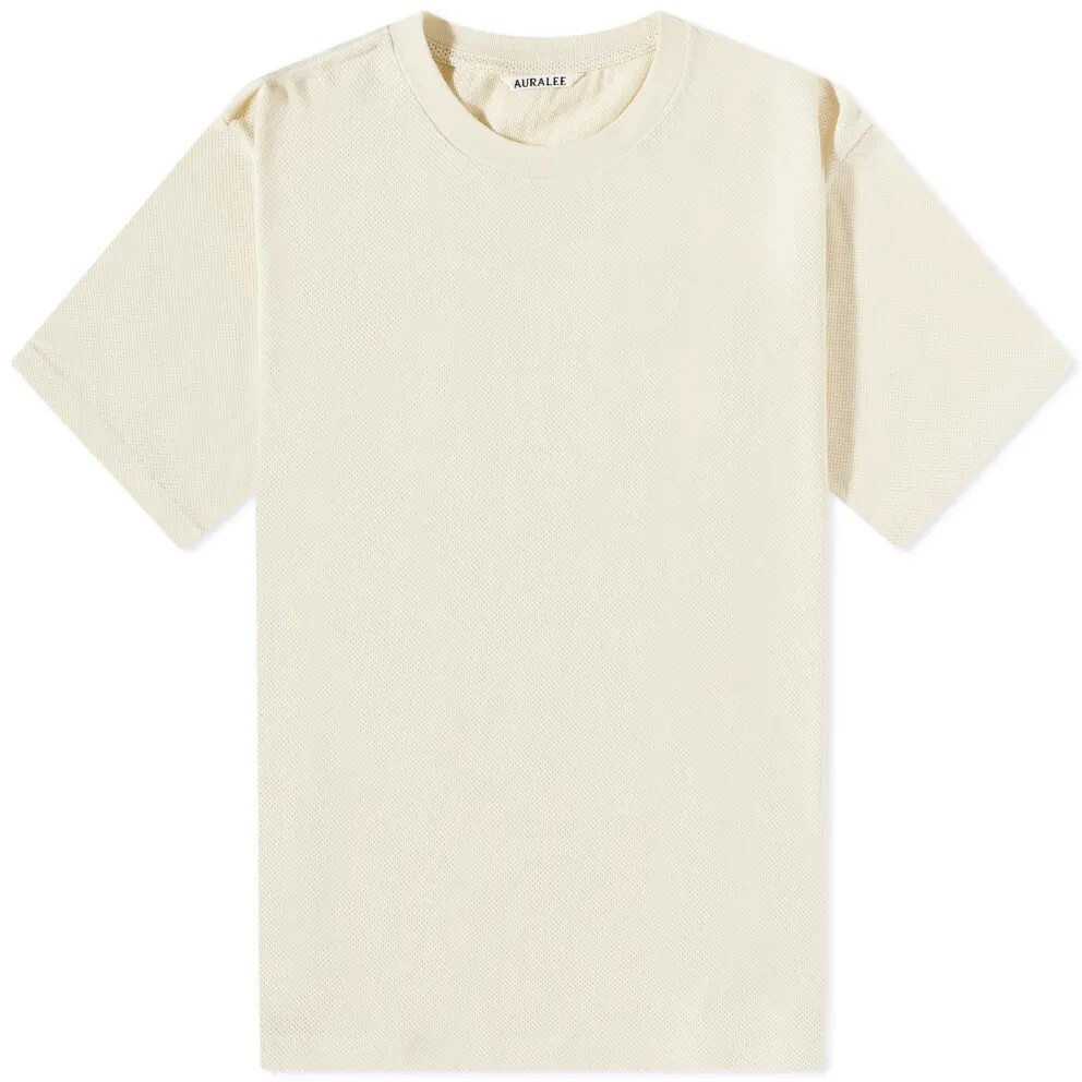 

Футболка Auralee Cotton Mesh, кремовый, Бежевый