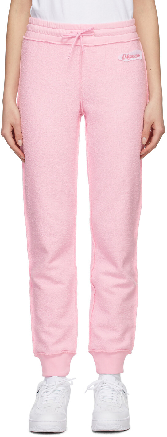 

Розовые брюки для отдыха с этикеткой Inside Out Moschino, Розовый