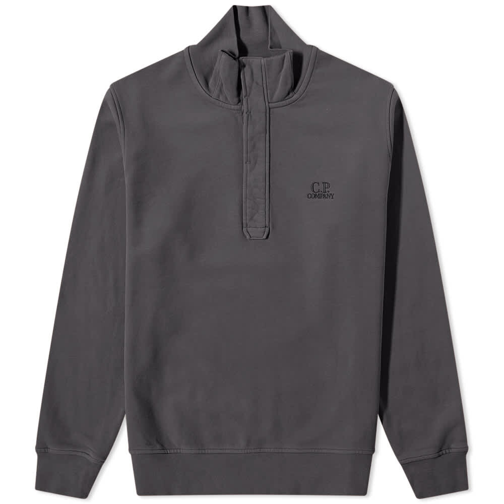 

Толстовка CP Company Garment Dyed Quarter Button Sweat, Серый