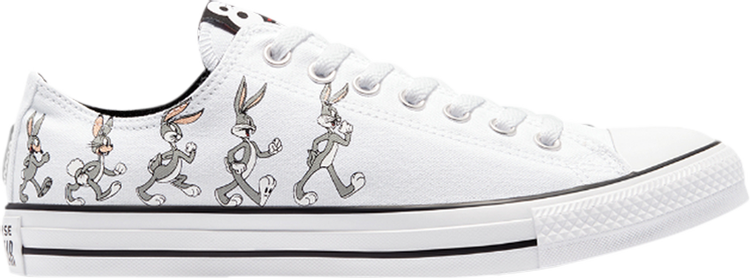 Кроссовки Converse Looney Tunes x Chuck Taylor All Star Low 80th Anniversary - Bugs Bunny, белый кроссовки converse looney tunes x chuck taylor all star high 80th anniversary bugs bunny s mischief черный