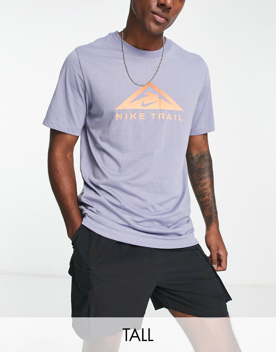 

Синяя футболка с логотипом Nike Trail Running Dri-FIT