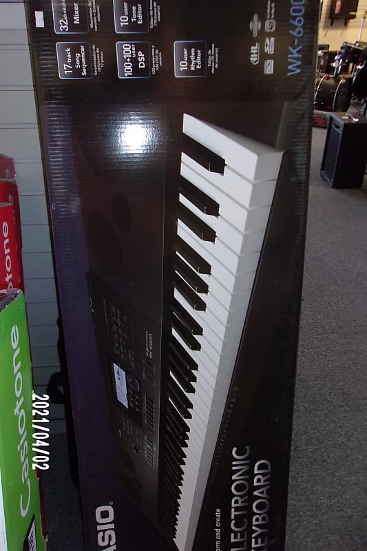 76-клавишная портативная клавиатура Casio WK6600 WK6600 electronic keyboard piano musical instrument children entertainment 37key with loud speaker keyboard 37 key portable