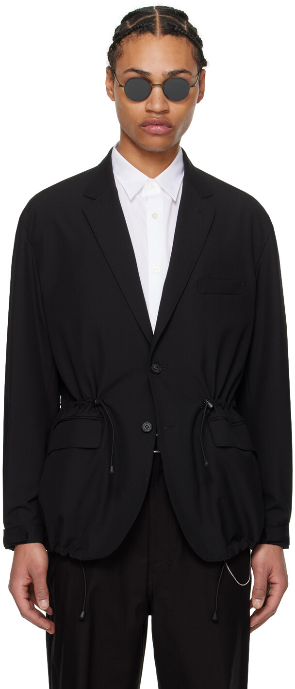 

Черный пиджак на кулиске Comme Des Garcons