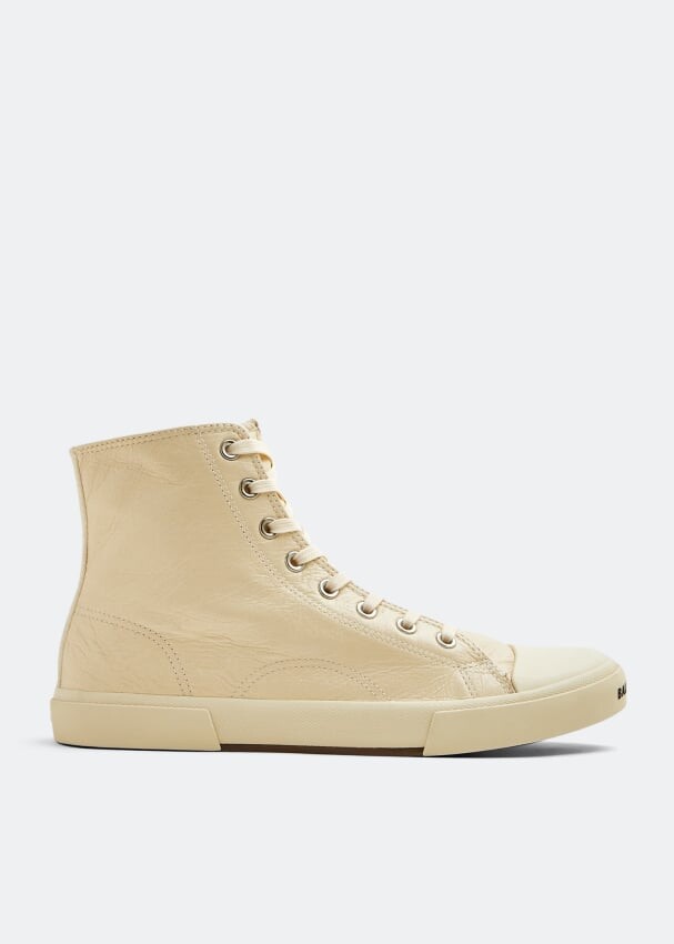 

Кроссовки BALENCIAGA Paris high top sneakers, бежевый