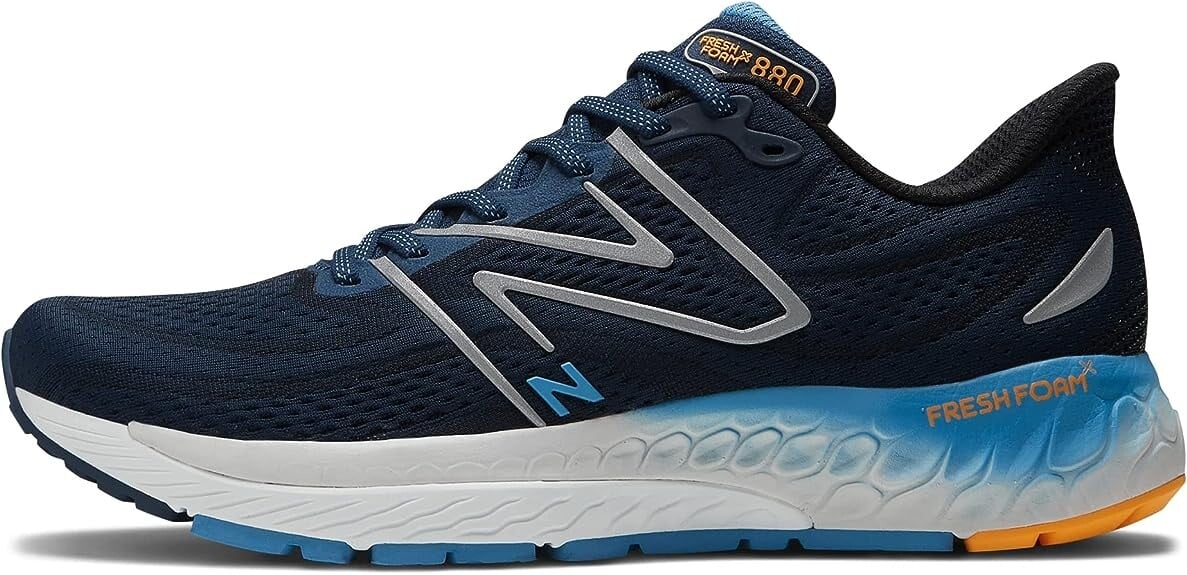 

Мужские беговые кроссовки New Balance Fresh Foam 880v13, темно-синий/наследие синий/яркий календулы