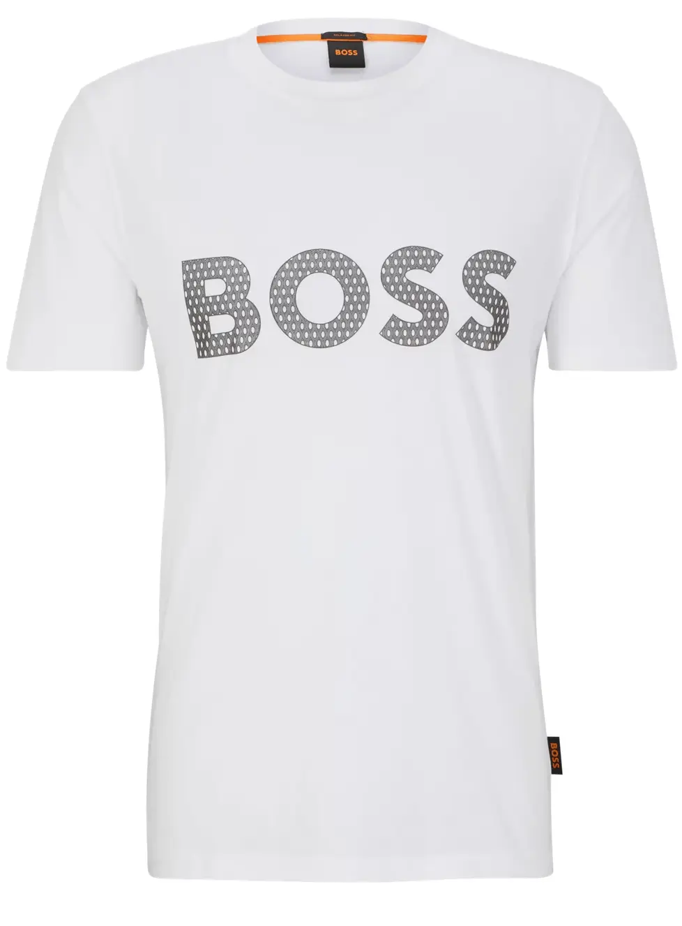 

Футболка Boss Cotton-jersey With Logo Detail, белый