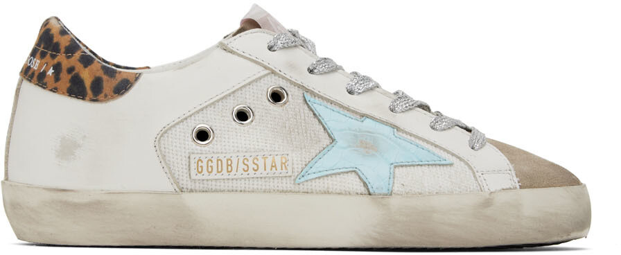 

Белые низкие кеды Super-Star Double Quarter Golden Goose