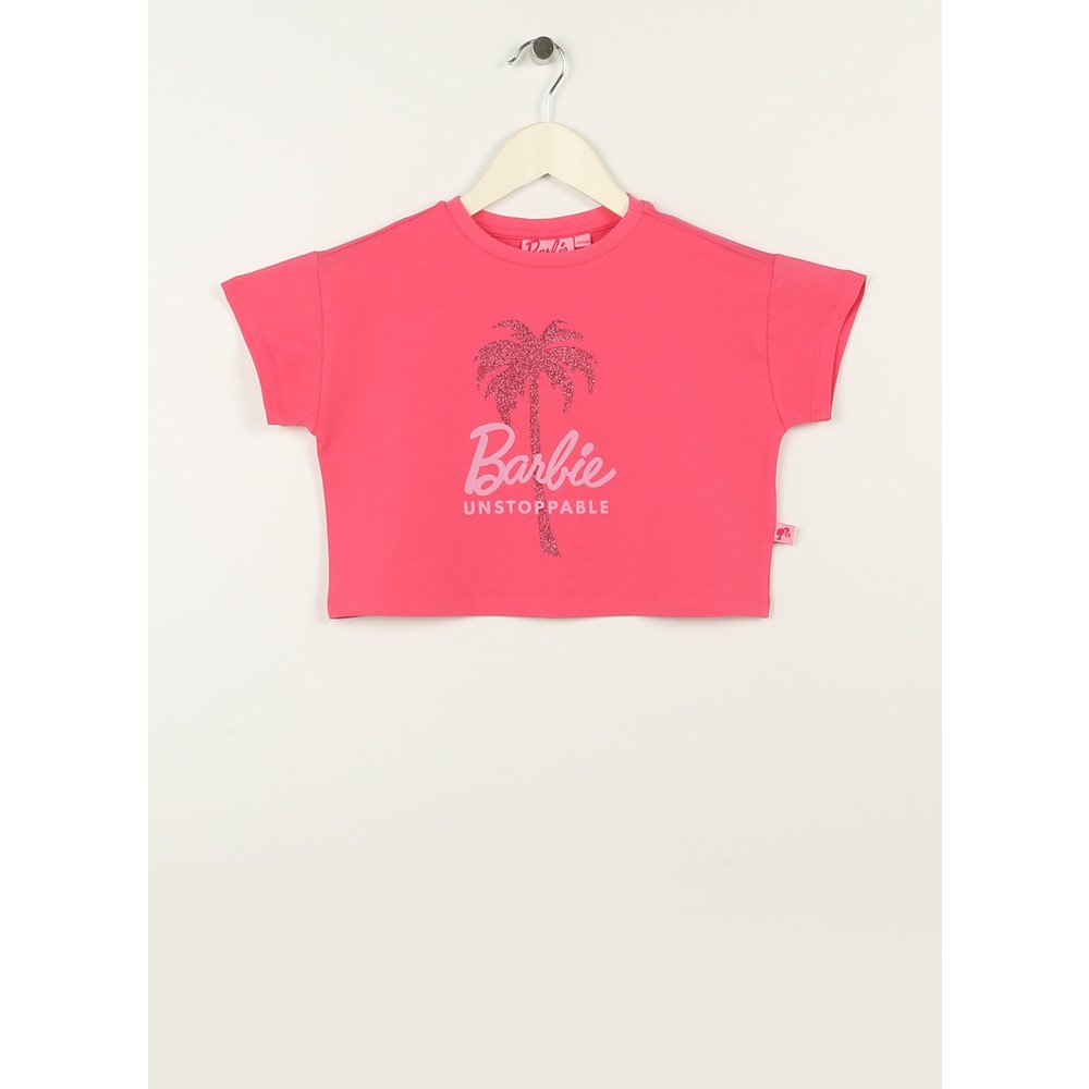 Детская футболка с принтом Barbie, фуксия барби сумочка для раскрашивания fashion girls 16х10см арт 03295