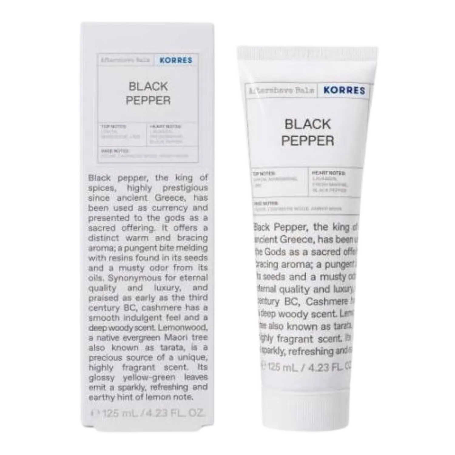 

Korres Black Pepper бальзам после бритья, 125 мл
