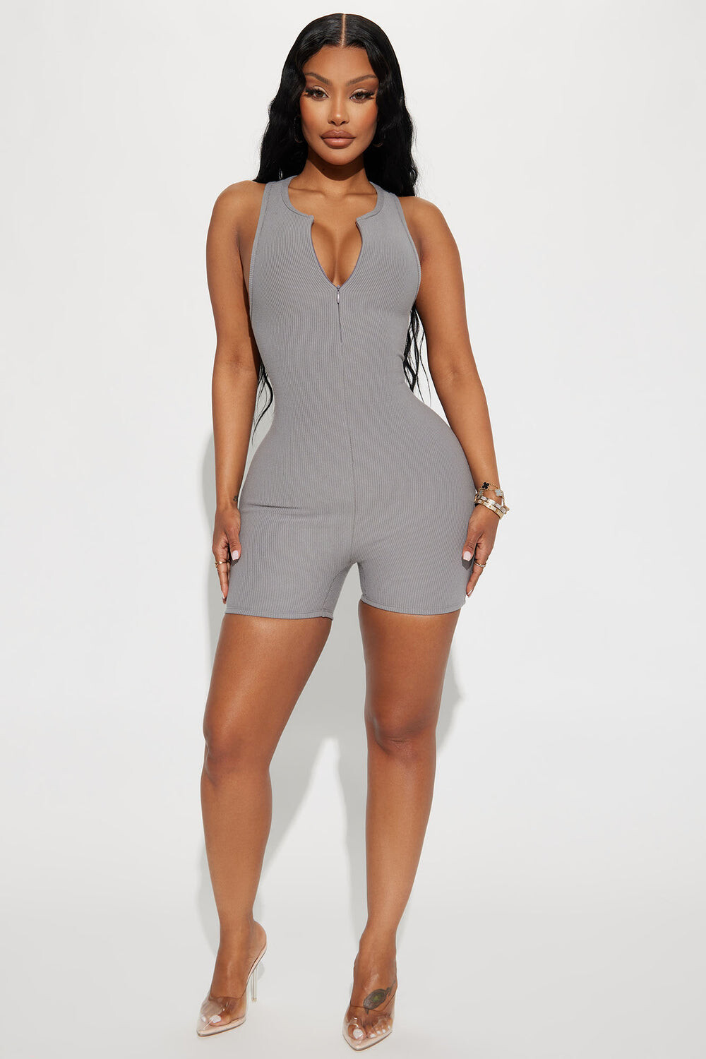 

Комбинезон Fashion Nova P74201, серый