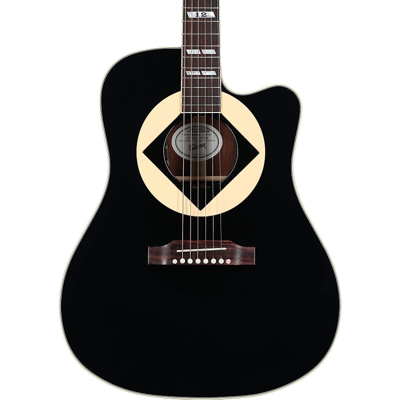 Электроакустическая гитара Gibson Jerry Cantrell Atone Songwriter (с футляром), черное дерево