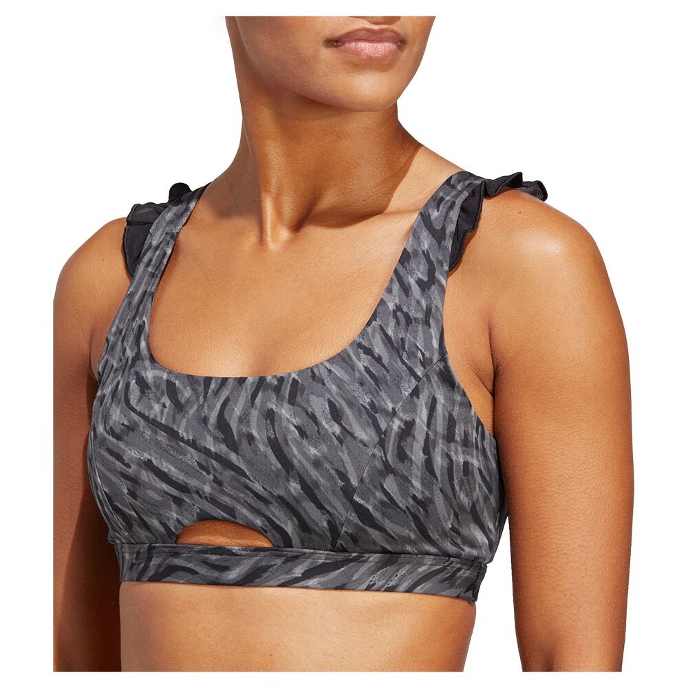 

Спортивный топ adidas Cf St Ms Aop, черный