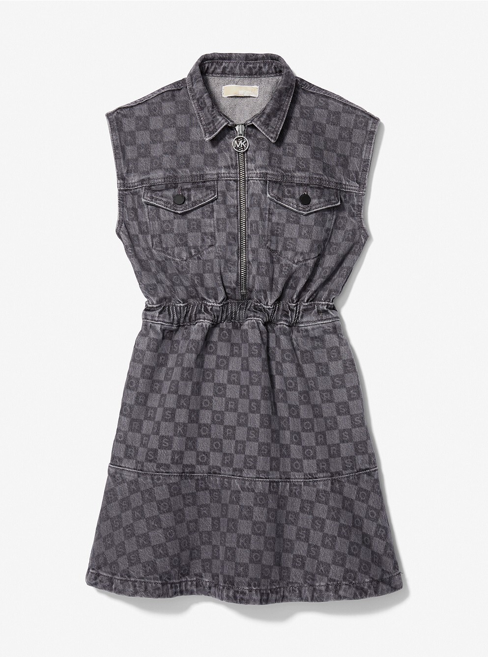 

Платье Michael Kors Kids Checkerboard Logo Twill, серый