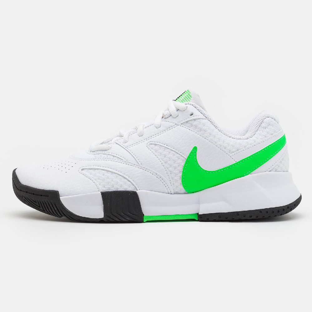 Кроссовки Nike Performance Court Lite 4, белый/черный/салатовый