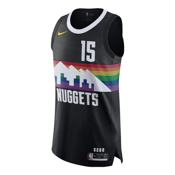 Майка Nike x NBA Denver Nuggets 2019-20 Jerseys 'Nikola Joki 15', черный nba jersey men s denver nuggets 15 jokic 27 murray basketball jerseys black city edit version