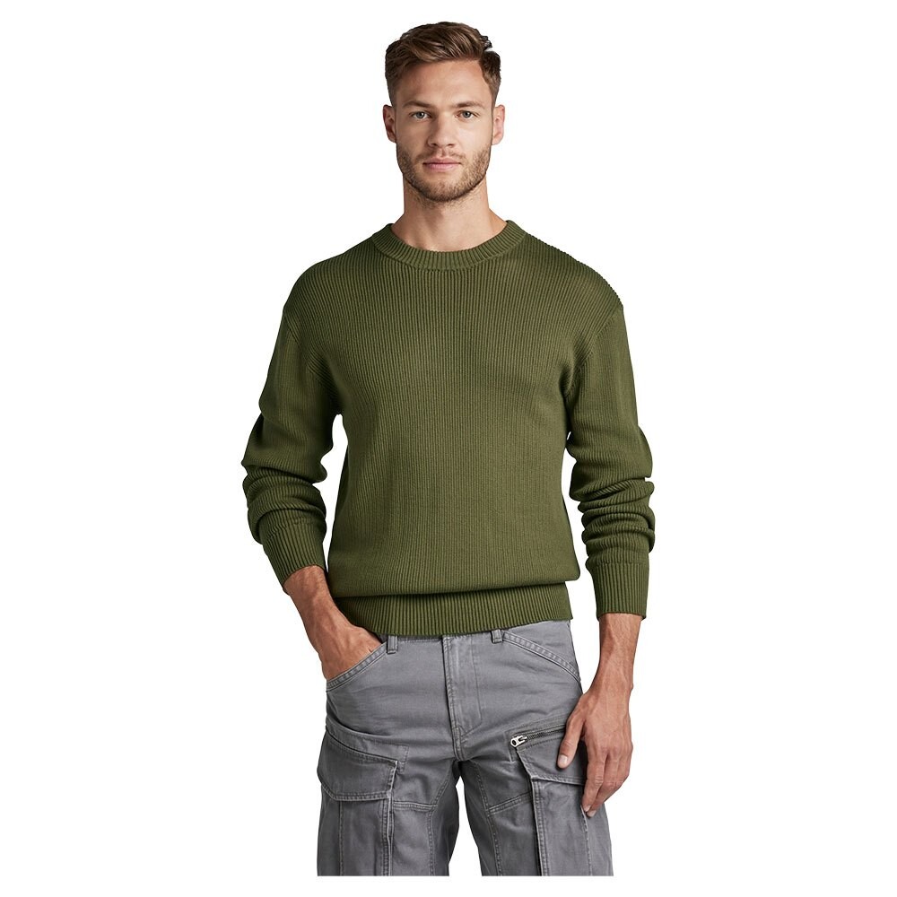 

Свитер G-Star Swiss Army Woven Round Neck, зеленый