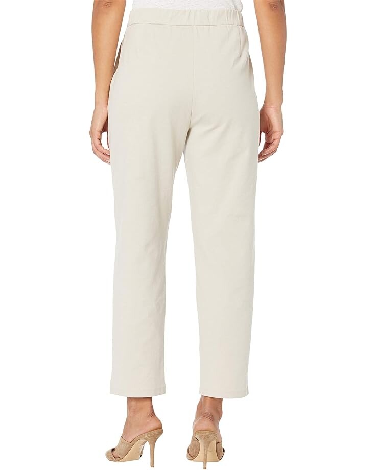 

Брюки Eileen Fisher Organic Cotton Ponte Slouchy Ankle Pants, цвет Chalk