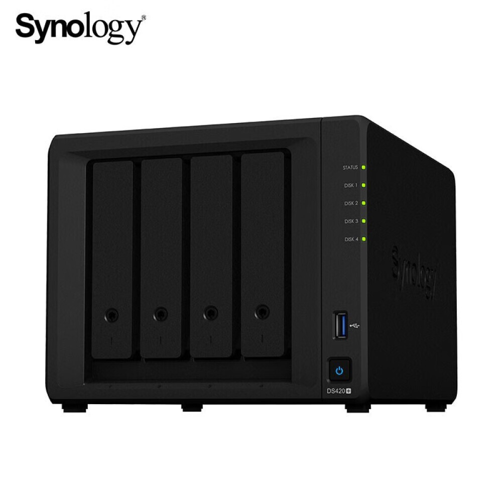 

Сетевое хранилище Synology DS420+ с 4 отсеками