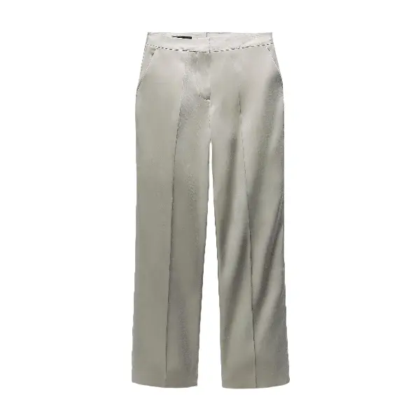 

Брюки Zara Metallic, серебристый