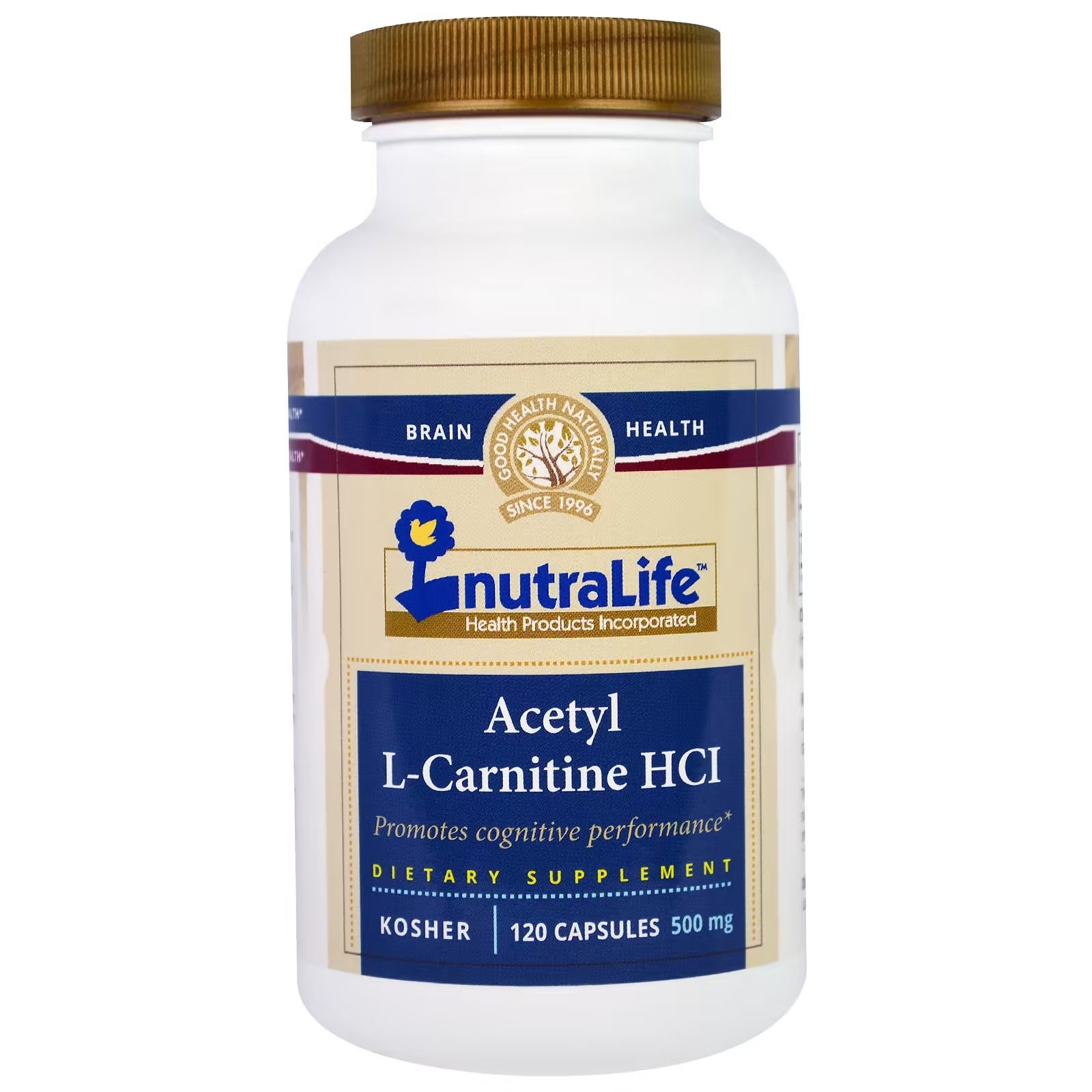 NutraLife Ацетил-L-карнитина гидрохлорид 500 мг, 120 капсул