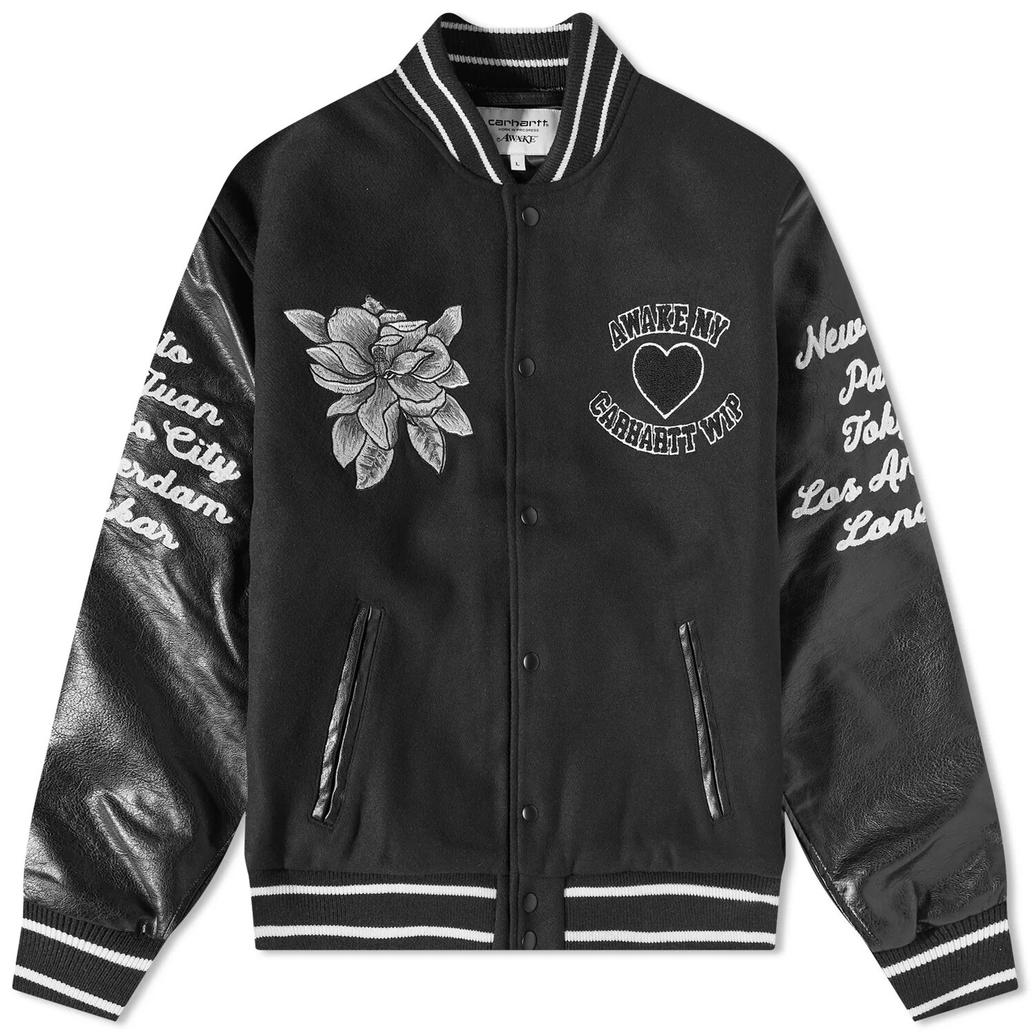 

Куртка Awake Ny X Carhartt Wip Teddy, черный