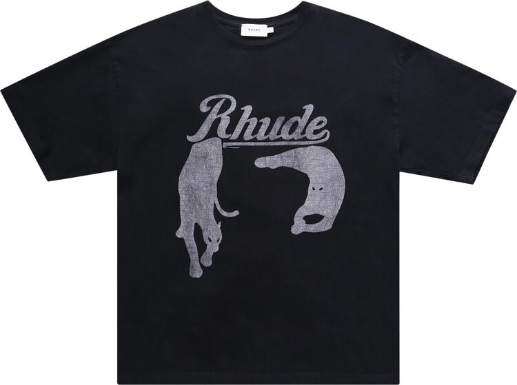 

Футболка Rhude Black Cat Tee 'Vintage Black', черный