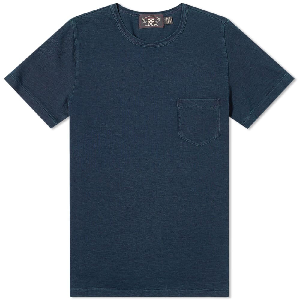 

Футболка RRL Indigo Dyed Crew Tee, Черный